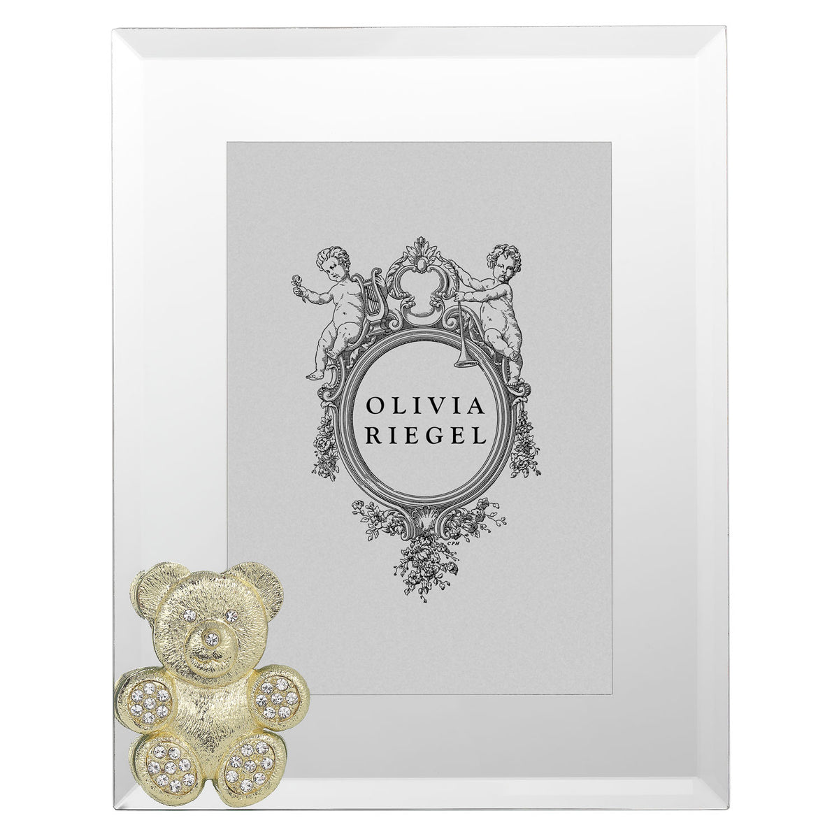 Gold Teddy Bear 5 by 7 Frame.
