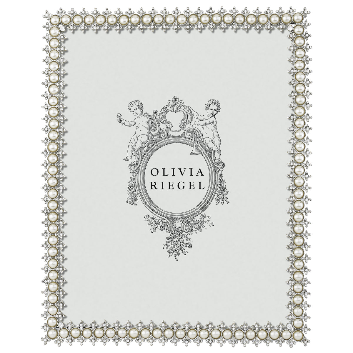 Silver Crystal & Pearl 8 by 10 frame.